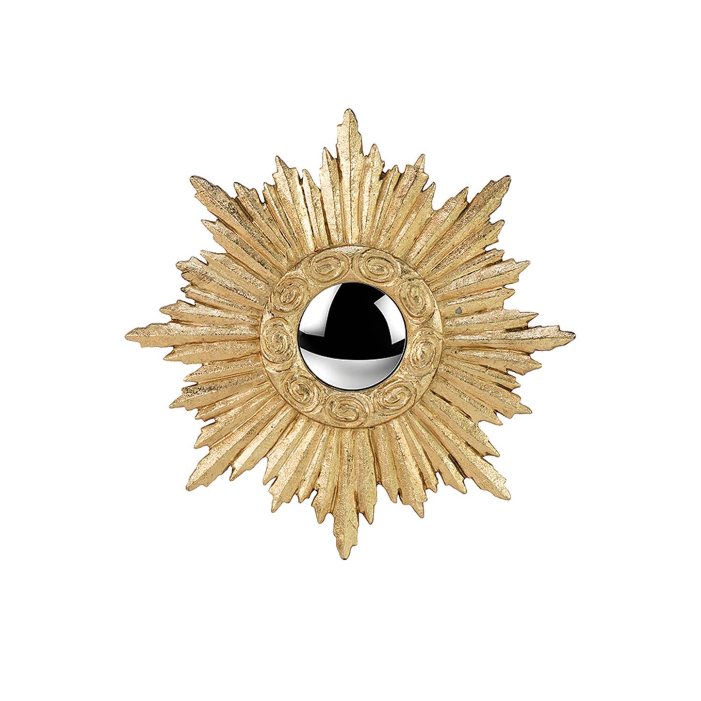 Spiegel Zon pm goud D14,5cm
