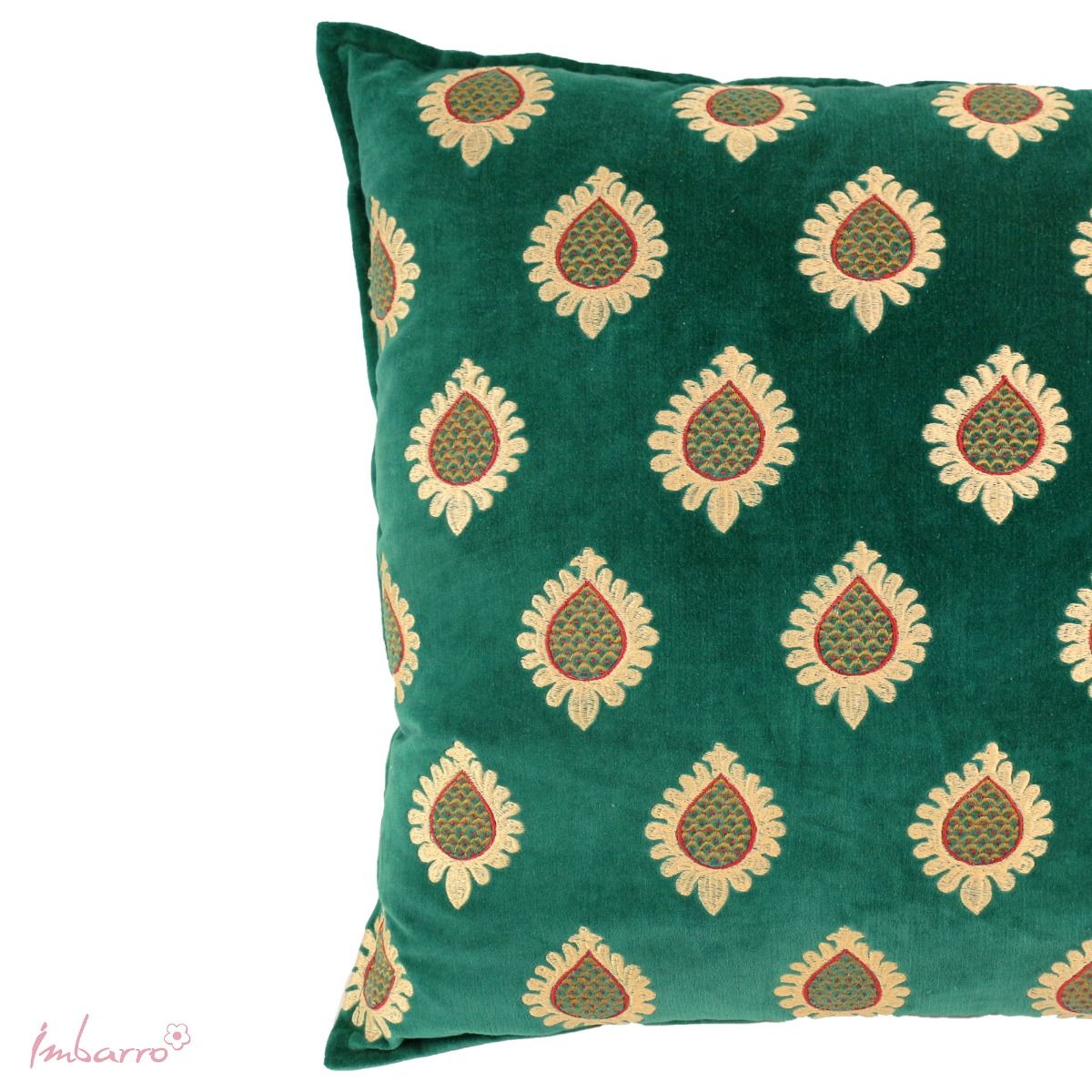 Kussen Liva Green – Imbarro | Groen Bohemian Sierkussen