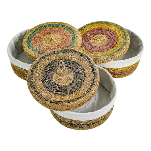 Jute mand met deksel | Only Naturel