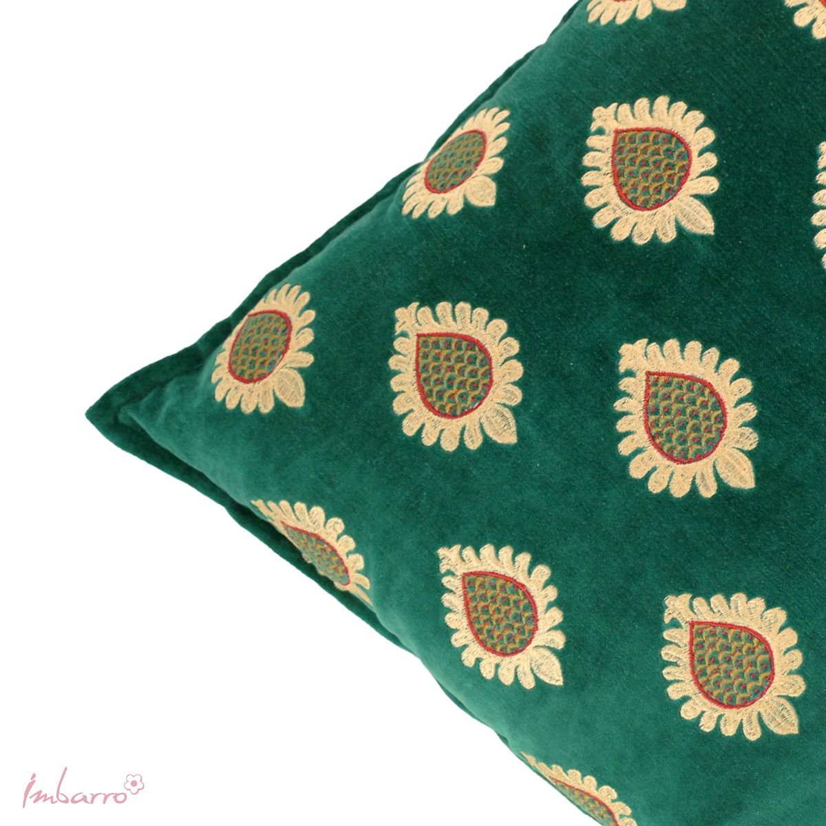 Kussen Liva Green – Imbarro | Groen Bohemian Sierkussen