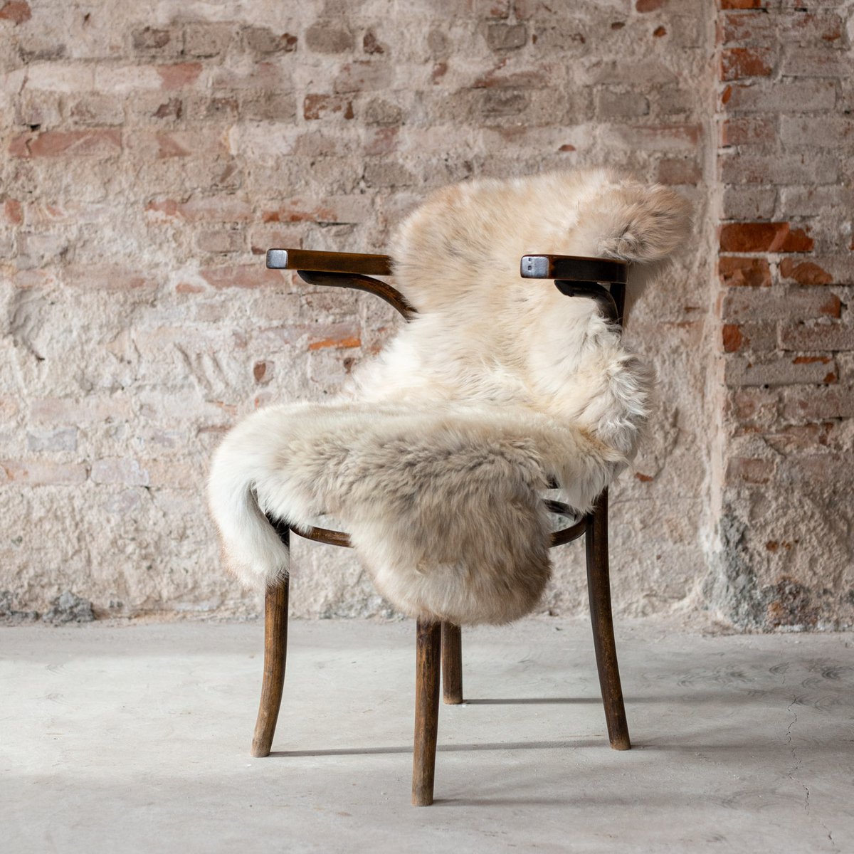 Texels gemêleerd beige schapenvacht