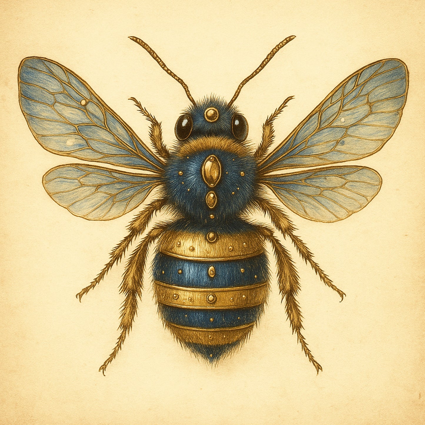 Illustratief en artistiek dierenportret op canvas, unieke vintage en fine-art stijl