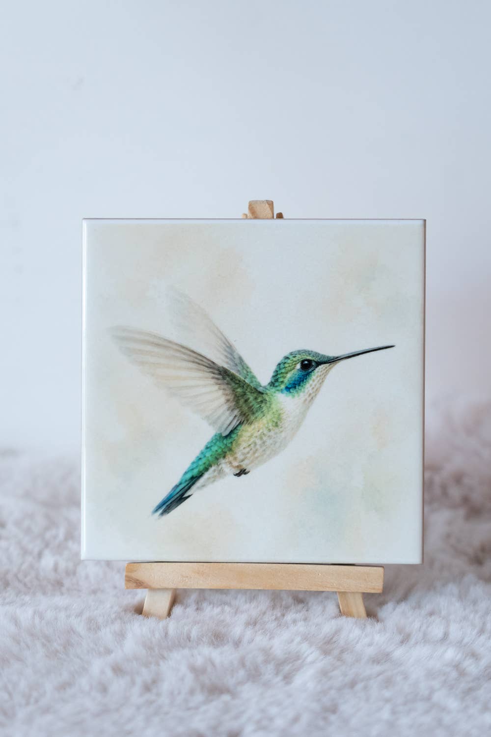 Kolibri - Handgemaakt Kunst Tegeltje