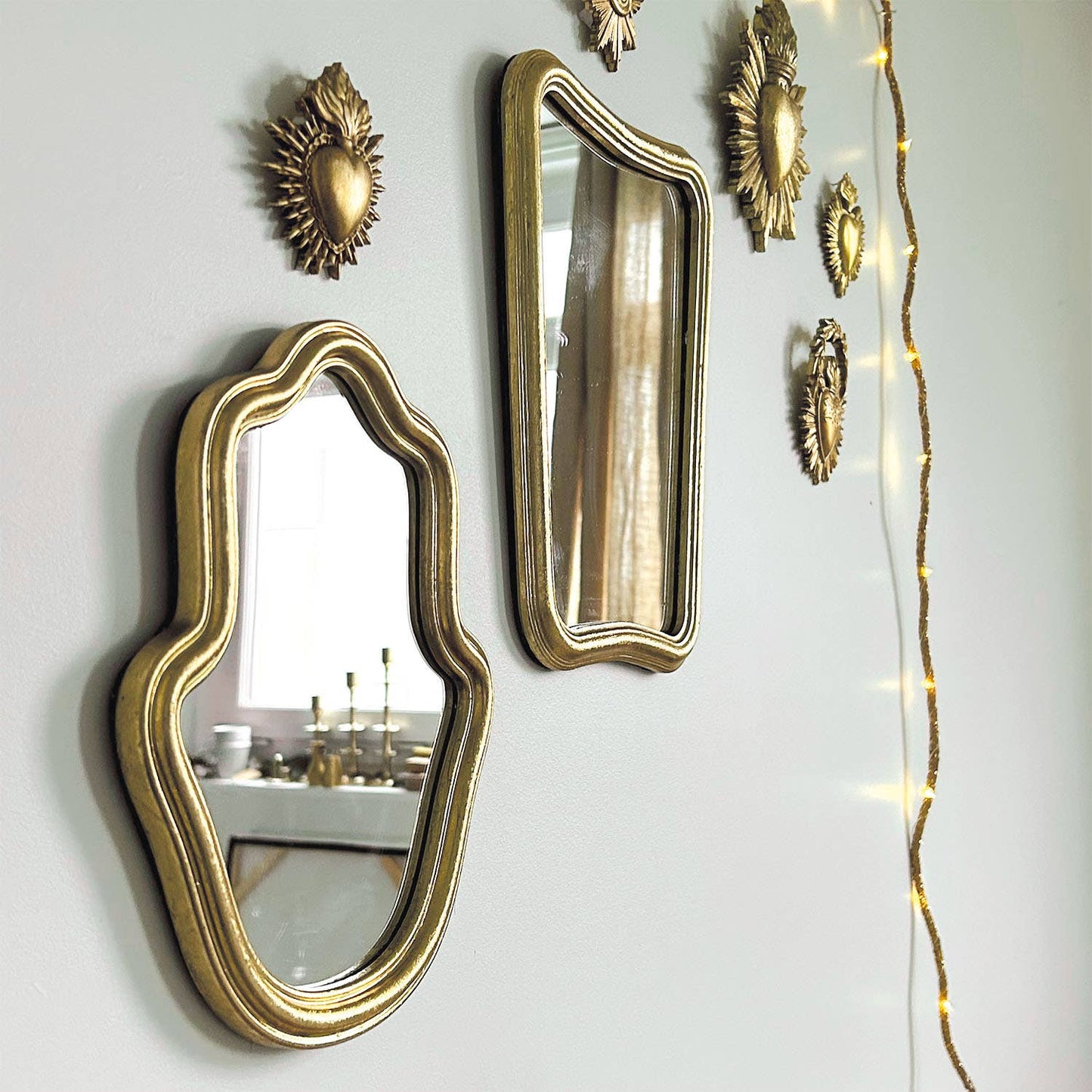 Ex-voto decoratie klein goud L7,8 B1,1 H9,7cm