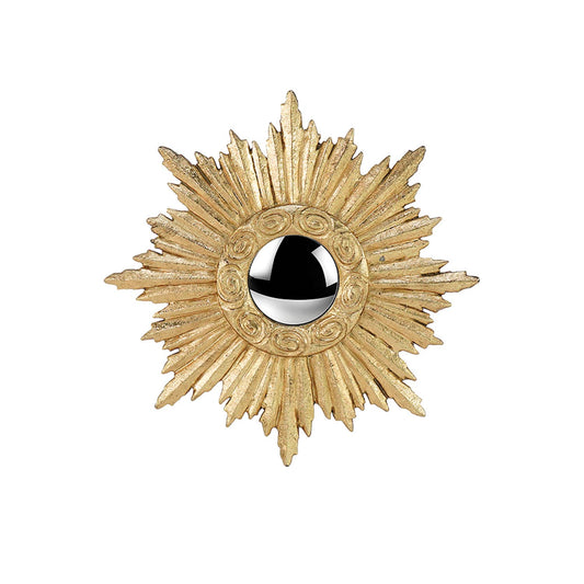 Spiegel Zon pm goud D14,5cm