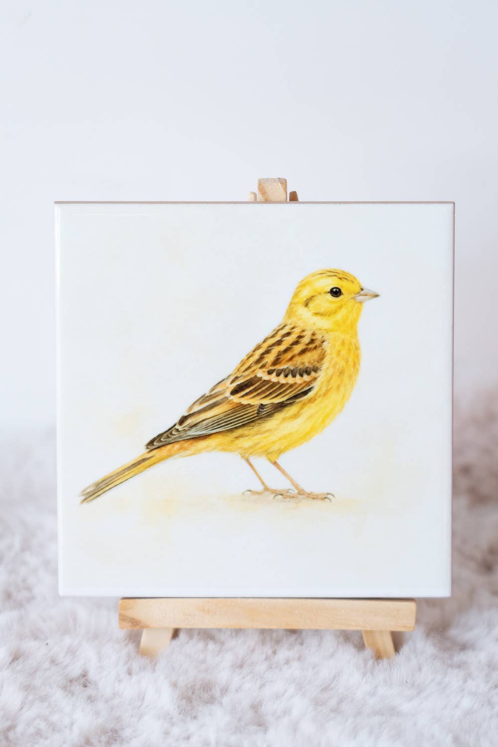 Geelgors - Handgemaakt Kunst Tegeltje