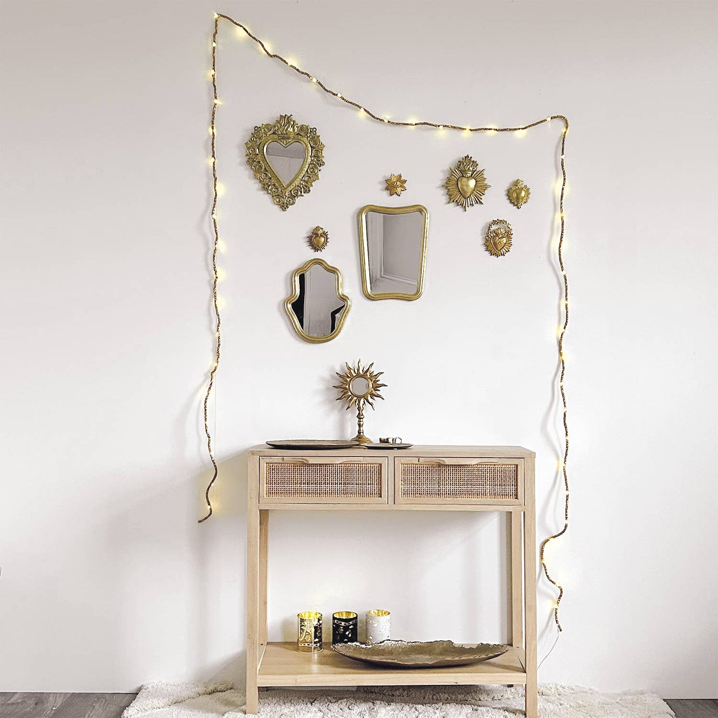 Ex-voto decoratie klein goud L7,8 B1,1 H9,7cm