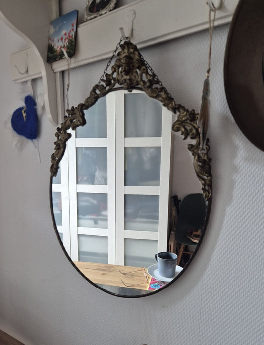 messing kuif spiegel