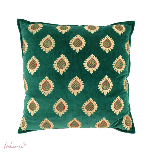 Kussen Liva Green – Imbarro | Groen Bohemian Sierkussen