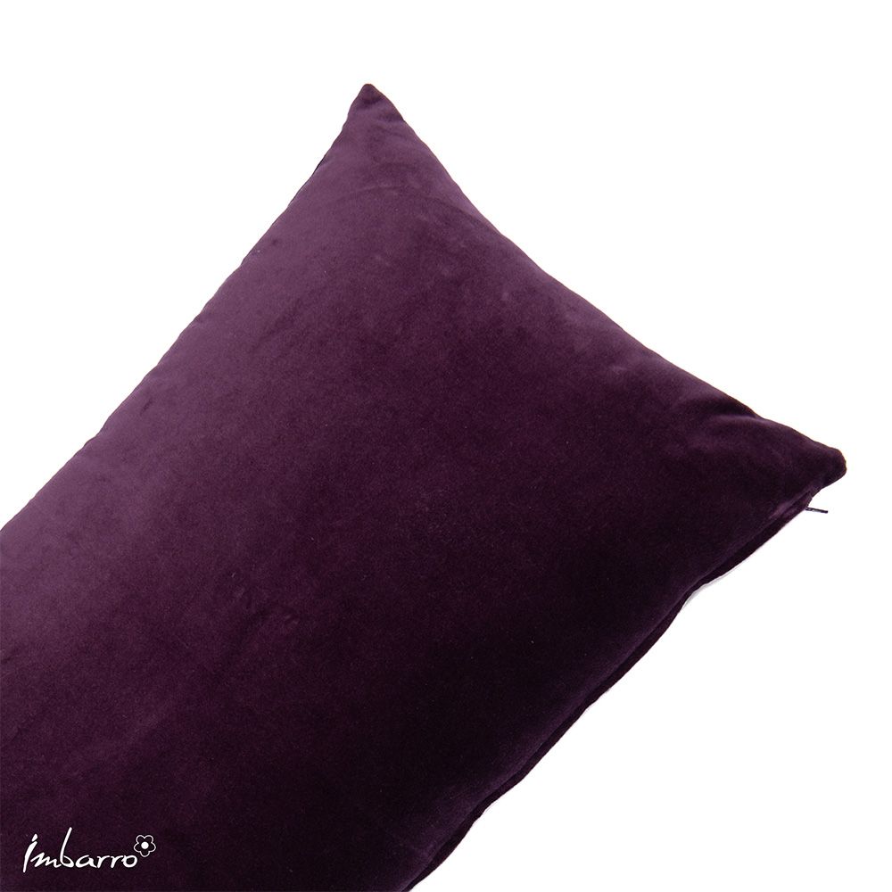 Imbarro Saar sierkussen – Velvet Plum paars fluweel (30x50 cm)