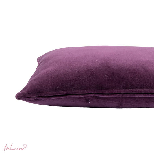 Imbarro Saar sierkussen – Velvet Plum paars fluweel (30x50 cm)