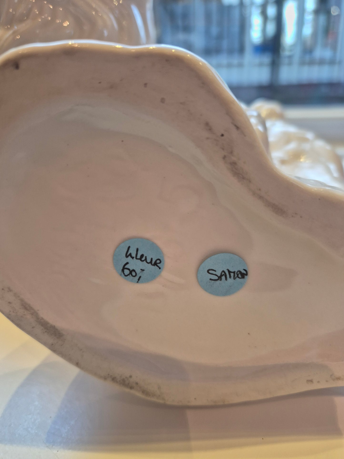 2 engelse witte Staffordshire Spaniel Beswick 1920