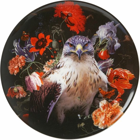 Heinen wandbord Valk