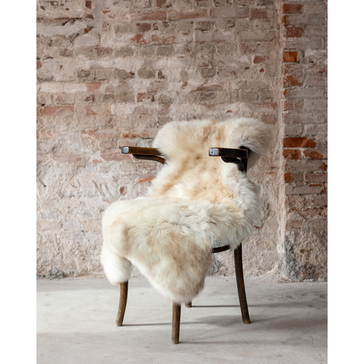 Texels gemêleerd beige schapenvacht