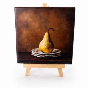 Stilleven met peer fine art – Handgemaakt Kunst Tegeltje