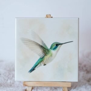 Kolibri - Handgemaakt Kunst Tegeltje